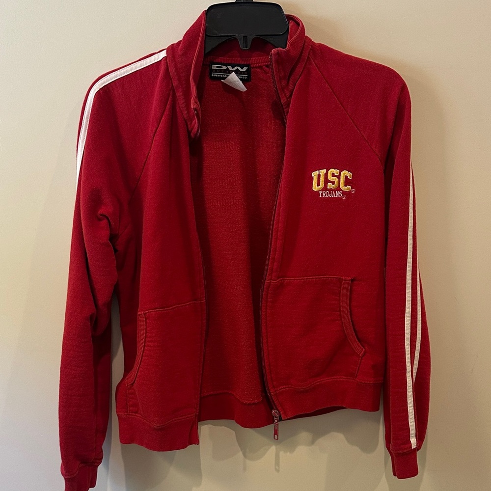 Red USC Trojans Zip-Up Jacket